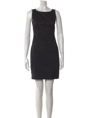 Theory Size 10 Black Sleeveless Mini Dress